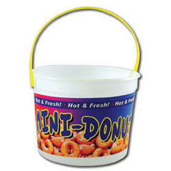 48 oz Mini Donut Bucket  With Handle